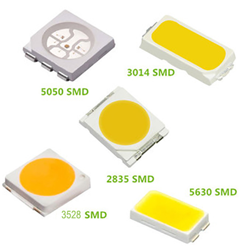 Varios tipos de LED SMD